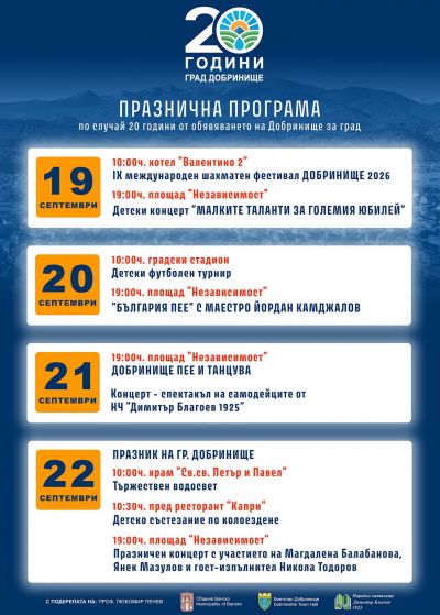 ДОБРИНИЩЕ- 20 ГОДИНИ ГРАД  1
